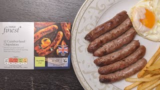 Tesco Finest Cumberland Chipolata Sausages Reviewed [upl. by Sedgewinn]