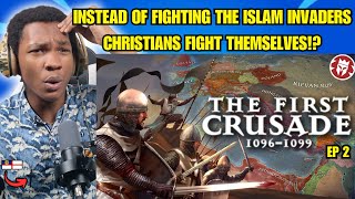 Christian british caribbean guy reacts to the first crusade medieval history reaction Christianity [upl. by Yun821]