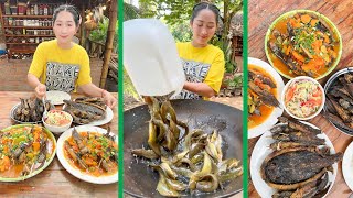 Unique cooking Catfish and Stingray recipe Mommy Chef Sros cook delicious  Cooking with Sros [upl. by Edana902]