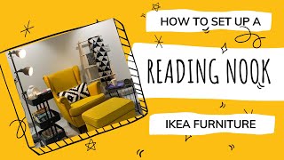 How to set up a reading nook   Ikea Furniture [upl. by Ecila]