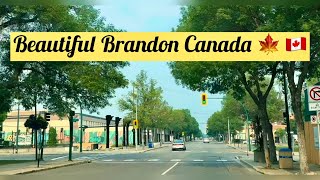 City of Brandon on a Sunny Summer dayManitoba Canada [upl. by Nhtanhoj140]