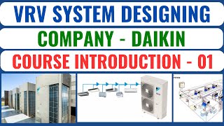 VRV System Designing Daikin VRV in Hindi  Variable Refrigerant Volume System Design  Part  01 [upl. by Curkell]