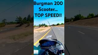 Suzuki Burgman 200 TOP SPEED on the Interstate topspeed suzuki [upl. by Eustatius]