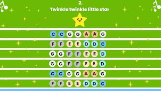 TWINKLE TWINKLE LITTLE STAR – XYLOPHONE PLAY ALONG VIDEO TUTORIAL [upl. by Akirahc]