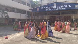 DAV HIGH SCHOOL KTPS PALVANCHA BATHUKAMMA CELEBRATIONS 202425 [upl. by Kalli]