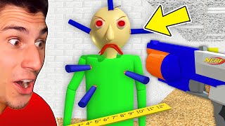 I Hunted Baldi With A NERF GUN  Baldis Basics [upl. by Kaspar]