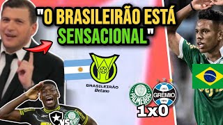 TV ARGENTINA PIROU TOTAL FALANDO DO BRASILEIRÃO PALMEIRAS 1X0 GRÊMIO E DISPUTA PALMEIRAS X BOTAFOGO [upl. by Refinej804]