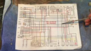 XV750 Virago Motorcycle Wiring Explained [upl. by Arbmat]