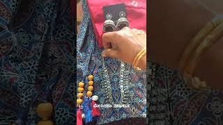 Ajrak print Elegant Attire Long Skirt Kurti with Dupatta  Oxidised jewels  Thandiya Aatam poda [upl. by Nylitsirk]