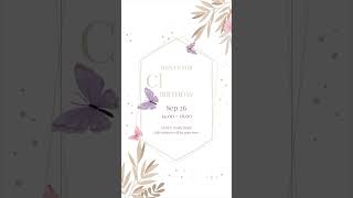 Birthday Invitation Template 18 [upl. by Anayaran]