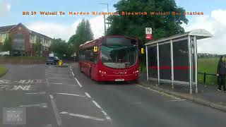 BR 29 Walsall To Harden Blakenall Bloxwich Walsall Bus Station 4K [upl. by Leraj]