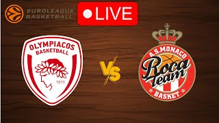 🔴 Live Olympiakos vs Monaco  EuroLeague 20232024  Live Play by Play Scoreboard [upl. by Oek338]