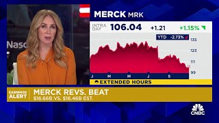 Merck tops earnings estimates on strong demand for Keytruda even as HPV vaccine sales fall [upl. by Melodie]