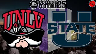 UNLV vs Utah State Week 7 Mountain West College Football 25 SIM [upl. by Nooj]