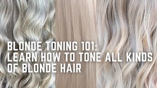 How to Tone Blondes learn to formulate for every color of blonde  icy beige sunny warm [upl. by Ocirred974]