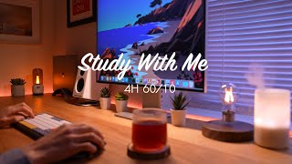 4Hour Study with Me  Pomodoro Timer 6010  LoFi Relaxing Music  Day 136 [upl. by Yule]