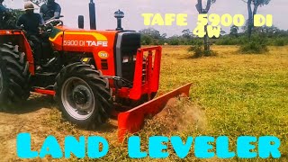 Land Leveler AttachmentTAFE 5900 DI 4W [upl. by Aiki]