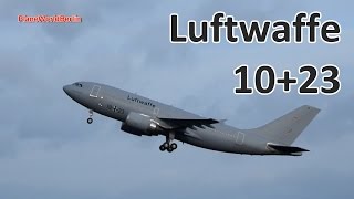 Bundeswehr Luftwaffe Airbus A310 takeoff from TXL [upl. by Arella]