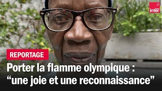 Oumar Diémé ancien tirailleur sénégalais et porteur de la flamme olympique [upl. by Aiker]