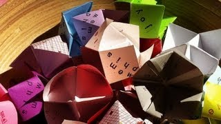 Cómo Hacer Figuras de Papel Un Comecocos [upl. by Noxin]