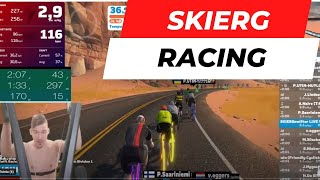 CONCEPT 2 SKIERG RACING IN ZWIFT zwift skierg [upl. by Romeon]