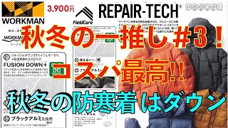 WORKMAN PLUS秋冬の一推し＃3、おすすめ、洗えるダウンジャケット３ ９００円 秋冬の防寒着はダウンで決まりでしょう！ [upl. by Dari378]