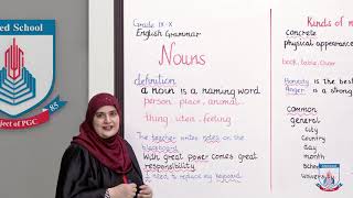 Class 9 amp 10  English Grammar  Lecture 2  Nouns 1  Allied School [upl. by Saltsman]