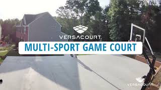 Backyard MultiSport Game Court Install Quick amp Easy  VersaCourt [upl. by Clance]