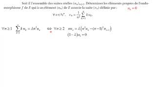 Une équation aux vp sur un endo sur le Rev des suites réelles  penser à quotdériverquot [upl. by Balch]