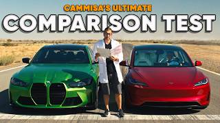 Tesla Model 3 Performance vs BMW M3 Competition — Track Battle — Cammisas Ultimate Comparison Test [upl. by Sedrul]