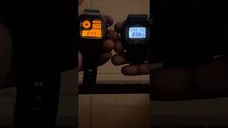 Illuminator Comparison  Casio AE1200WH vs Gshock G5600UE1DR casiowatches shorts watch led [upl. by Ahsuatan]