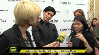 Haruma Miura  The Attack On Titan Part 1 Premeire [upl. by Dahaf]