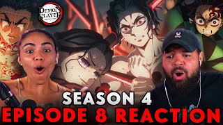 THE HASHIRA UNITE VS MUZAN  Demon Slayer Season 4 Episode 8 Reaction [upl. by Atnomed388]