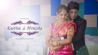 Seramal Ponaal  Karthik amp Monisha  Wedding amp Reception  WowWeddings [upl. by Pascha]