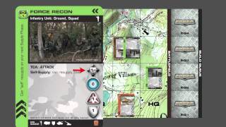 POWER the game  Military Tactical Card Game  Example Turn [upl. by Millur]