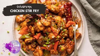 Szechuan Chicken  Schezwan Chicken Stir Fry [upl. by Urbai596]