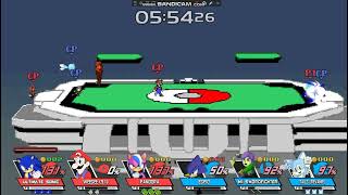 SSBC Remix Ultimate Sonic Weegee 91 and Pandora vs Espio Mii Swordfighter and Tails Revamp [upl. by Nagaem]