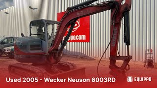 Used 2005  Wacker Neuson 6003RD  Used Mini Excavator  equippocom  Used heavy equipment [upl. by Dagmar378]