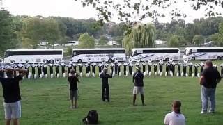 Blue Stars brassline warmup at Allentown 2013 [upl. by Eimerej]