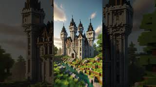 Minecraft Stone Castle Designs minecraft minecraftshorts minecraftbuilding minecraftmemes [upl. by Aneerak]