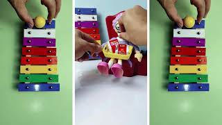 ASMR Video with jingle bells beads balls wooden toys marble run and other [upl. by Aurelius]