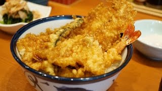 天丼てんやで、期間限定「たれづけ大江戸天丼」を食べた。 Tempura bowl in Ohedo style [upl. by Ennayk189]