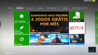 COMO ASSISTIR NETFLIX NO XBOX 360 NA TV DE CASA [upl. by Niuqram]