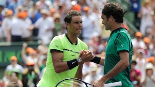 Roger Federer vs Rafael Nadal  Miami Masters 2017 Final Highlights [upl. by Nessa232]