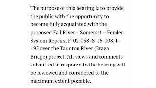 MassDOT Looking To Replace MissingDamaged Fenders On Braga Bridge Costing 62 Million [upl. by Llibyc]