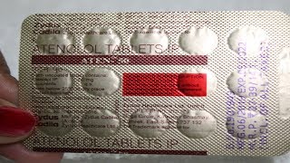 ATEN 50 Mg Tablet Review  Atenolol Uses Side Effects [upl. by Corron]