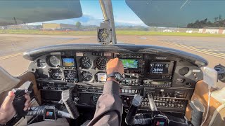 Piper Cherokee Crosswind SoftField Takeoff Gillespie Field KSEE [upl. by Eirrok]