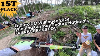 Full Winning Runs Enduro National Champs Willingen 2024 [upl. by Ahseiuqal]