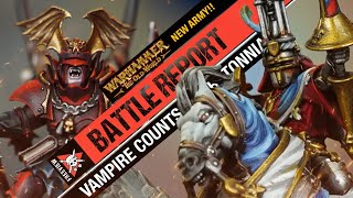 OLD WORLD Vampire Counts vs Bretonnia  Warhammer The Old World Battle Report [upl. by Haduj]