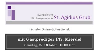 Gottesdienst am 22 nach Trinitatis [upl. by Dranyam305]